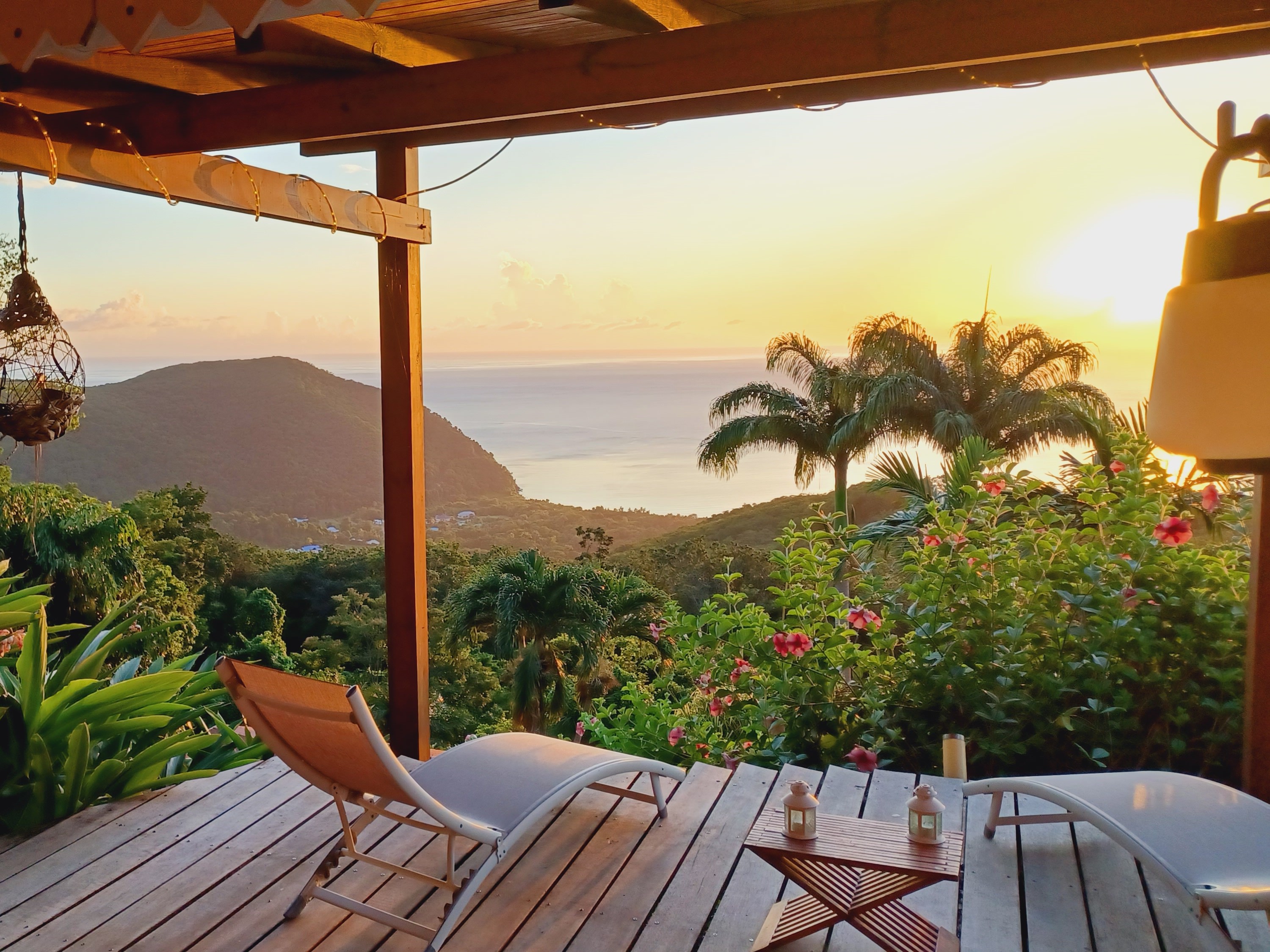 Terrasse du bungalow O'ZION